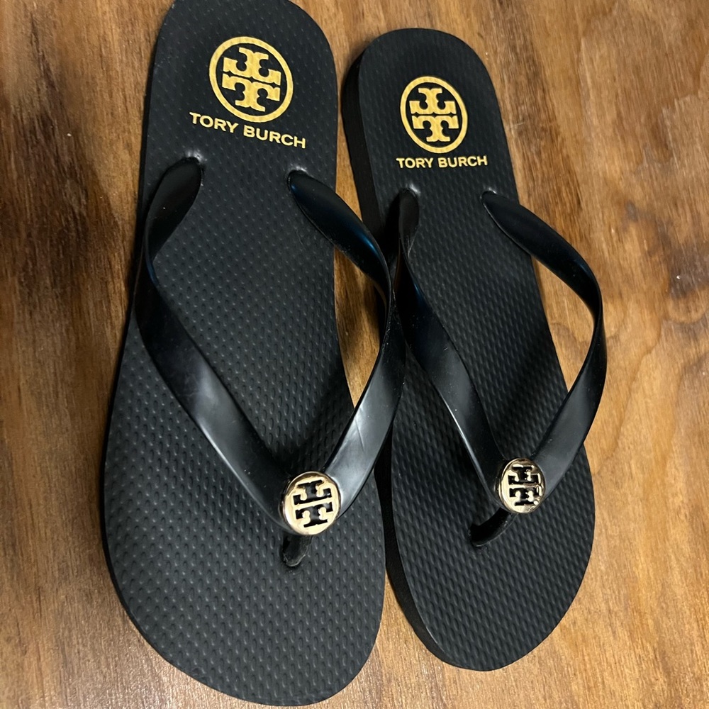 Tory Burch black flip-flops